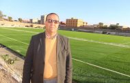 السيد أحمد بزعين النائب الأول لرئيس المجلس الجماعي يقوم بزيارة ورش أشغال الملعب البلدي + صور