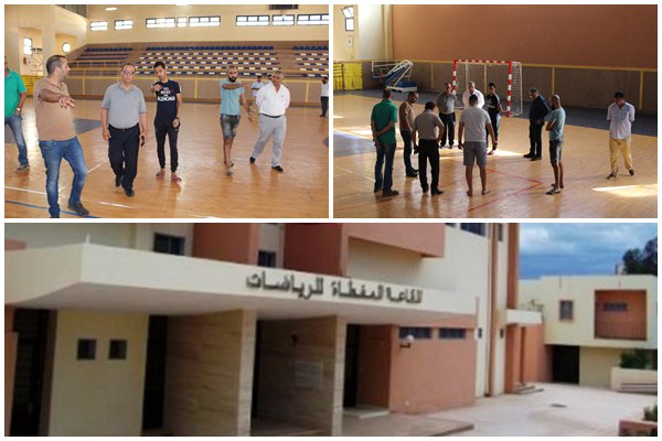 زيارة ميدانية للقاعة المغطاة بزايو في اطار الاستعداد للموسم الرياضي 2019 / 2020