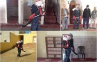 جماعة زايو تعقم المساجد تجنبا لانتشار فيروس 