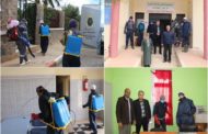 عمليات تعقيم و تطهير الإدارات و المؤسسات العمومية بزايو