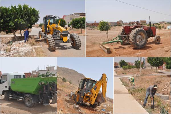 حملة النظافة الكبرى مستمرة بزايو للقضاء على النقط السوداء