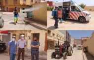 جماعة زايو تعقم مقر الوقاية المدنية ومنازل المصابين بفيروس كورونا