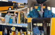 تعقيم حافلات النقل المدرسي من طرف المكتب الصحي التابع لجماعة زايو