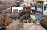 صور : عملية تنقية وتهيئة الأودية للوقاية من خطر الفيضانات لاتزال مستمرة بحي النهضة