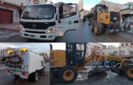 تدخل آليات جماعة زايو إثر التساقطات المطرية الأخيرة